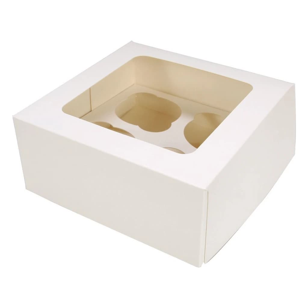 Box 4 Cupcake/Muffin White (25 pc)
