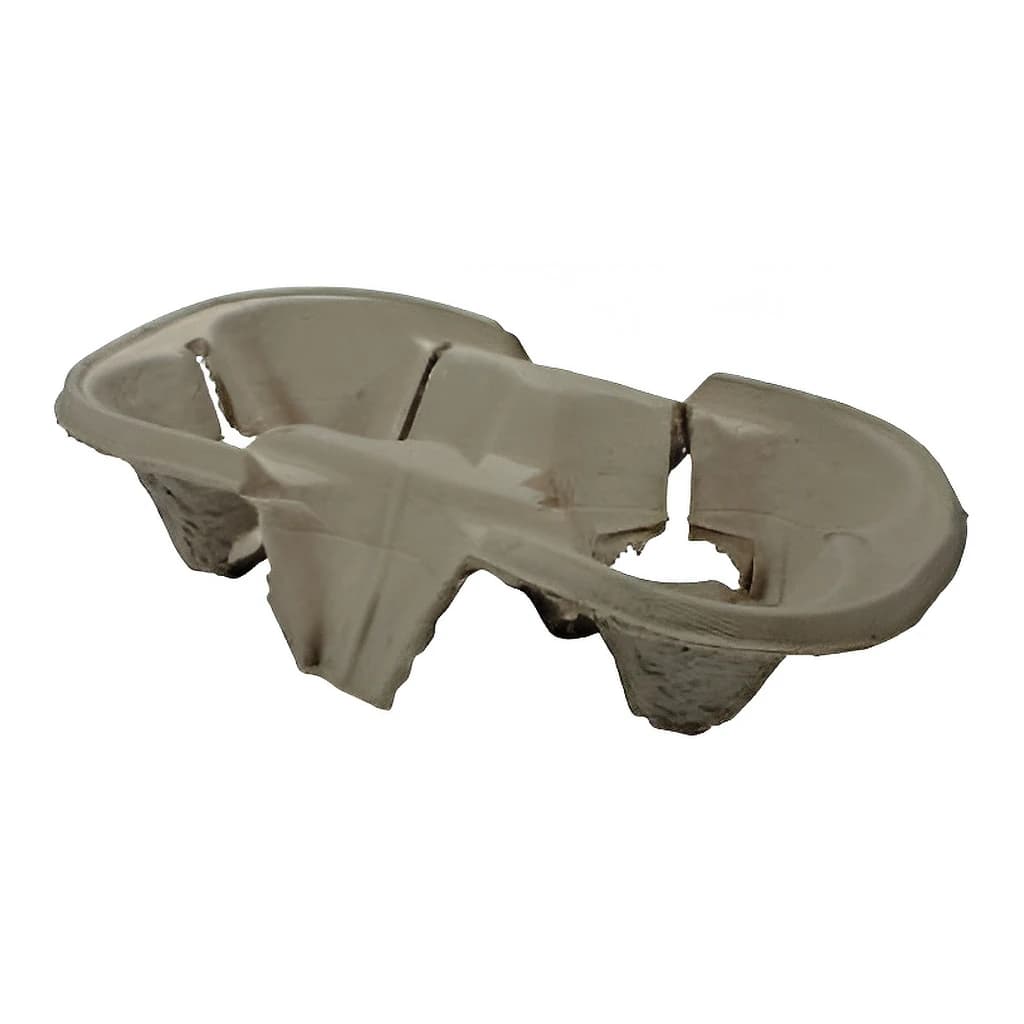 2-Cup Carry Tray Pulp Board 210 x 110 x 40 mm – 720 pc