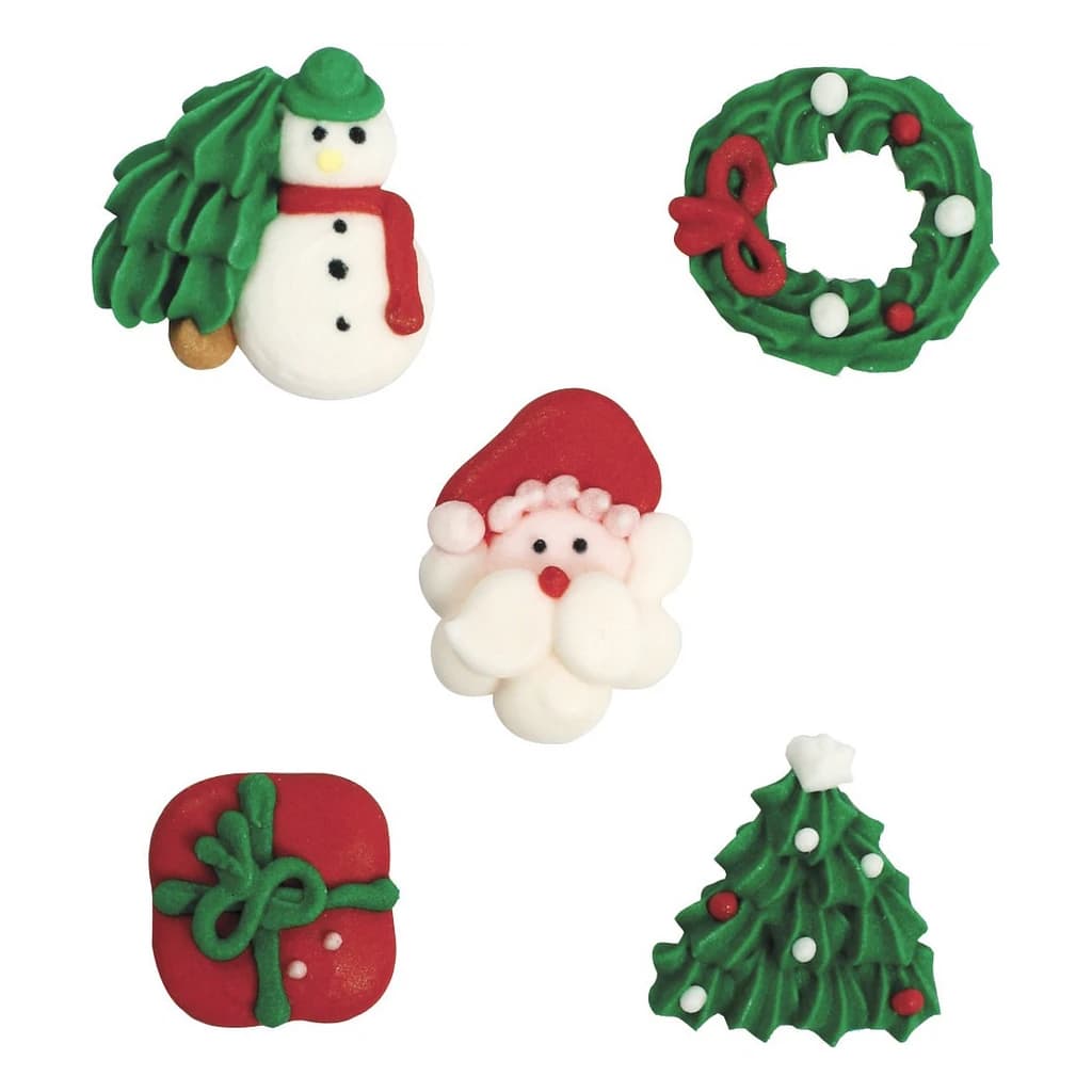 Sugardec-Piping-Xmas-Assmt-30mm (250 pc)