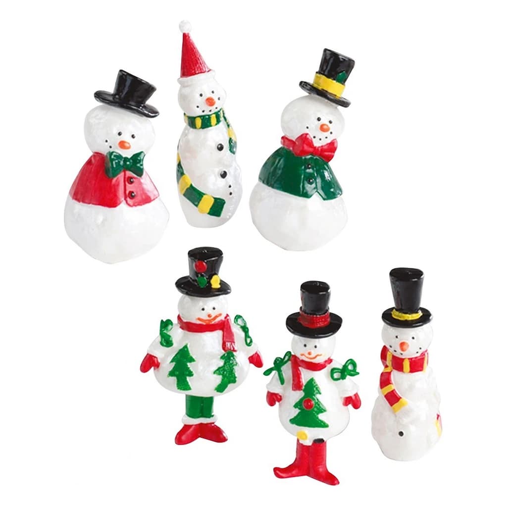 Figurine Pearly Snowmen Assorted 53 mm 144 pc