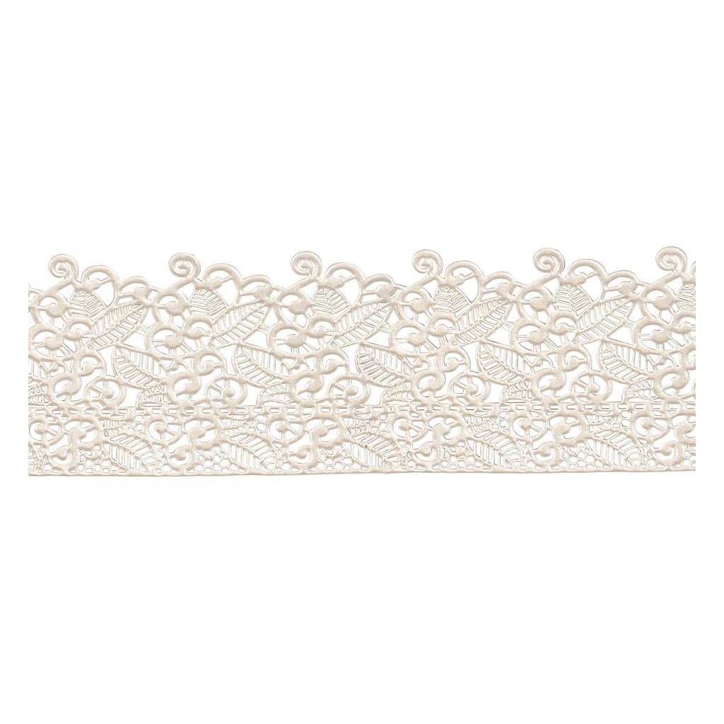 Edible Floral Cake Lace - Pearl