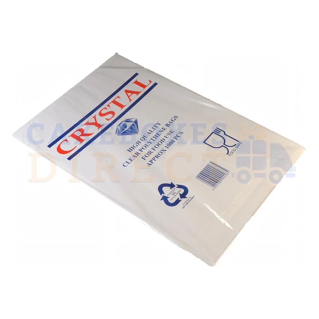 Large Clear Perf LDPE Bags 8 x 12 x 22 (203x305x559mm) CRYSTAL in 2000 pc