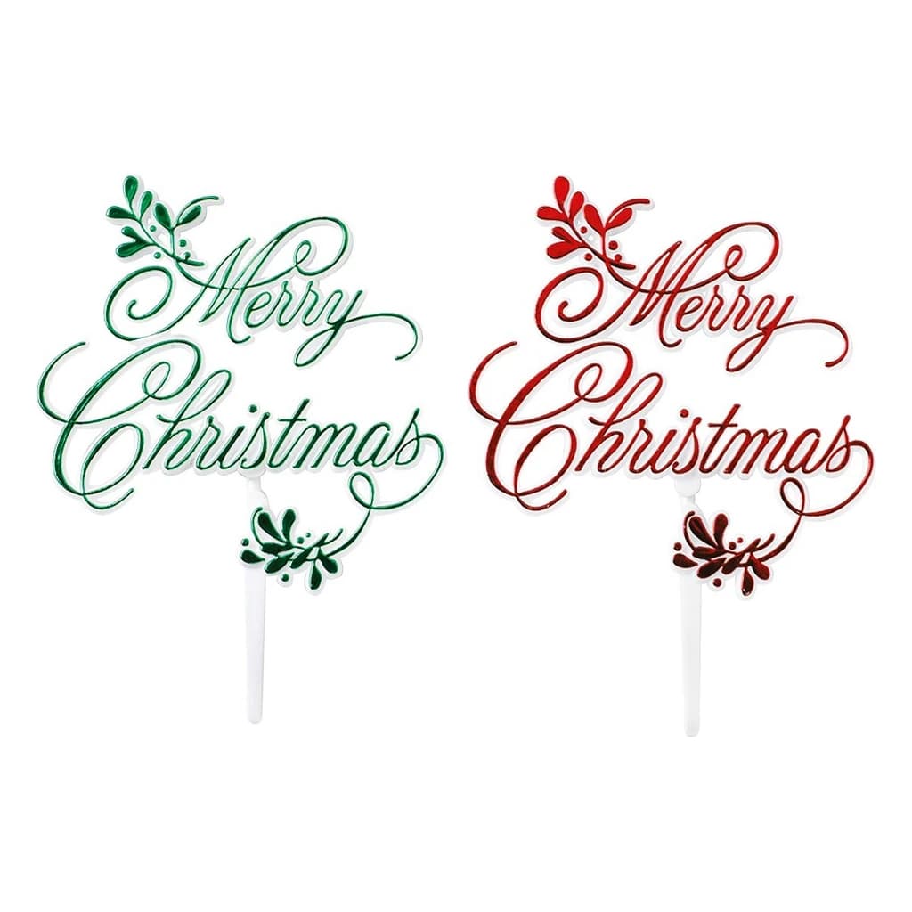 Pic "Merry Christmas" Mistletoe 90x85mm (24 pc)