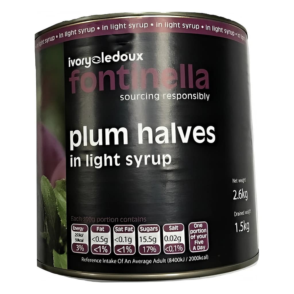 Plum Halves in Syrup 6 x Kc3