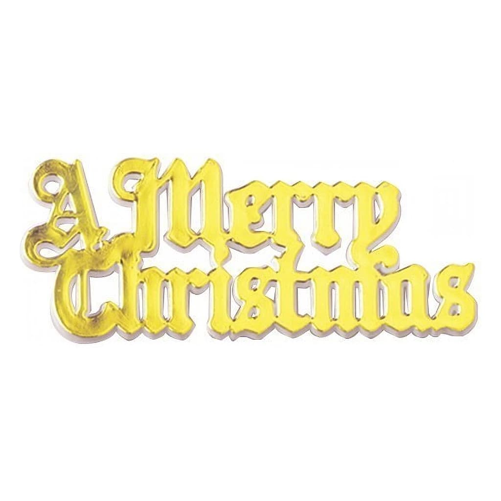 Gold Motto "Merry Xmas" (100 pc)