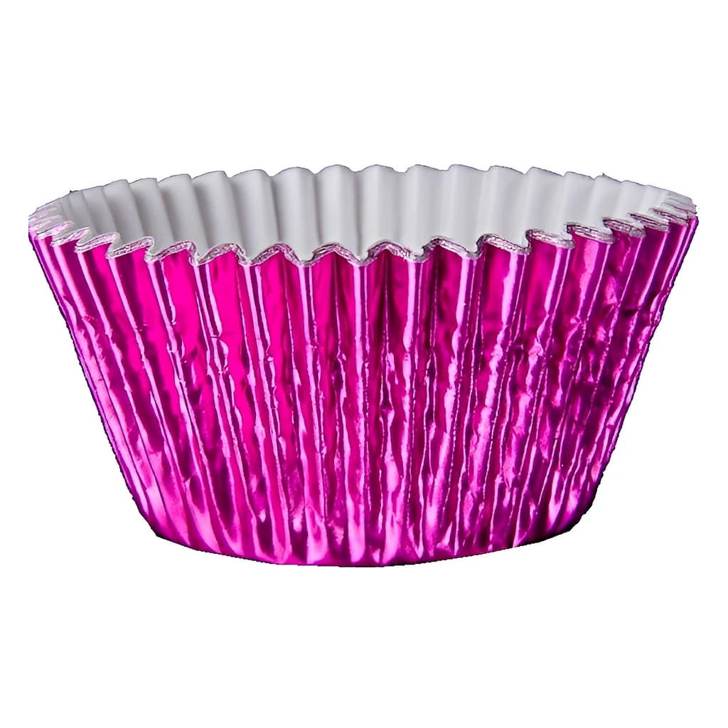 Foil Round Cupcake Case 51x38 mm (500 pc) Pink
