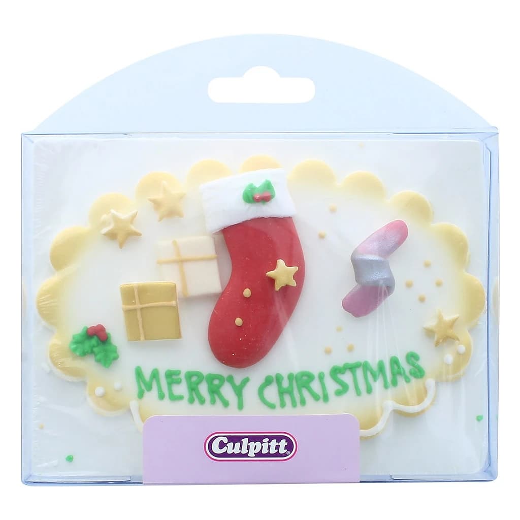 Merry Xmas Plaque 128×87 mm 5 pc