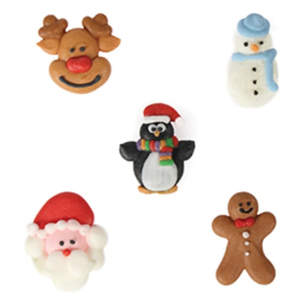 Xmas Friends Sugar Pipings 25–30 mm (200 pc)