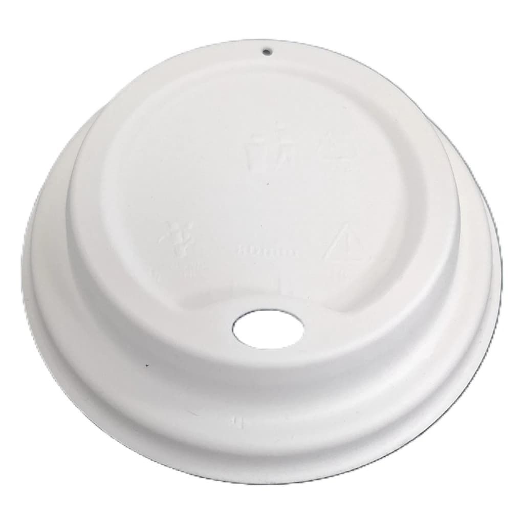 8 oz (80 mm) Bagasse Lids 1000 pc