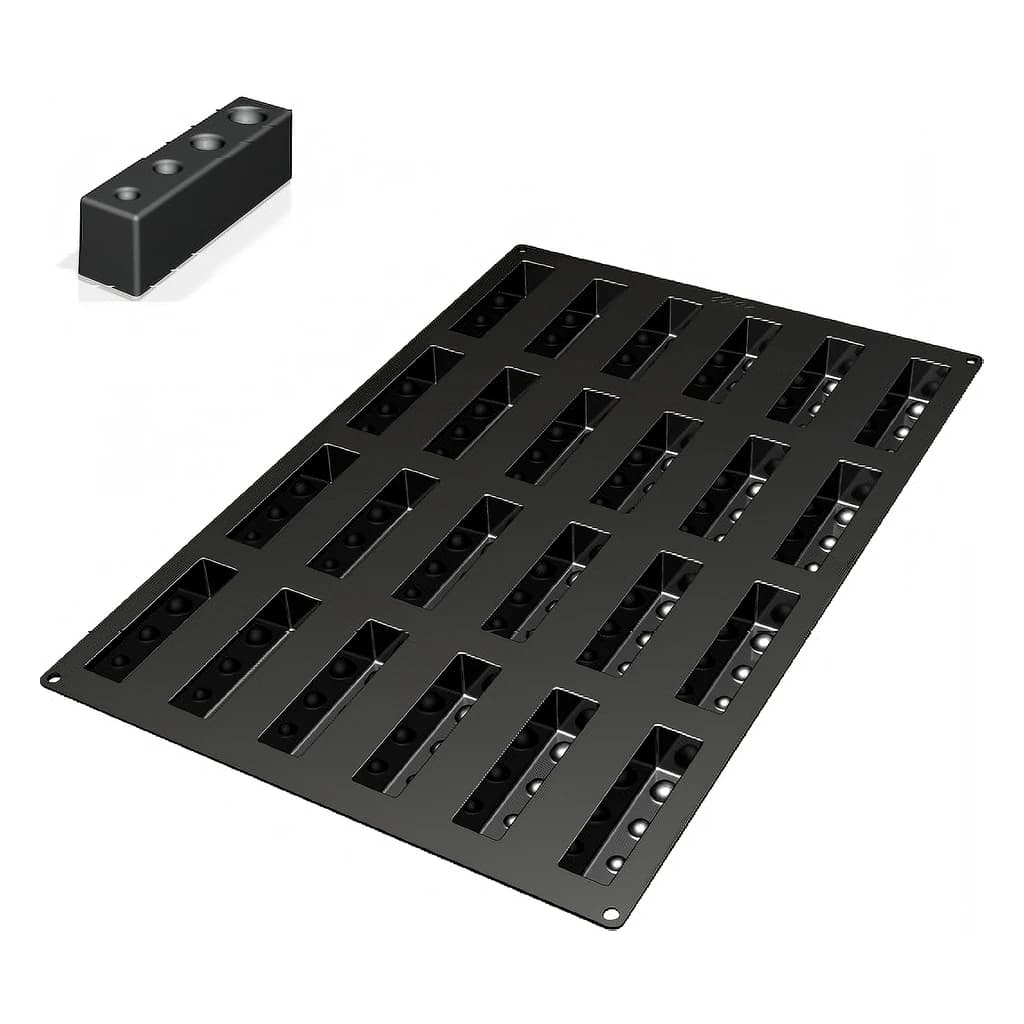 Silicone Baking Mould 40 x 60 cm, Fantasy 2 - 117 x 29,5 mm