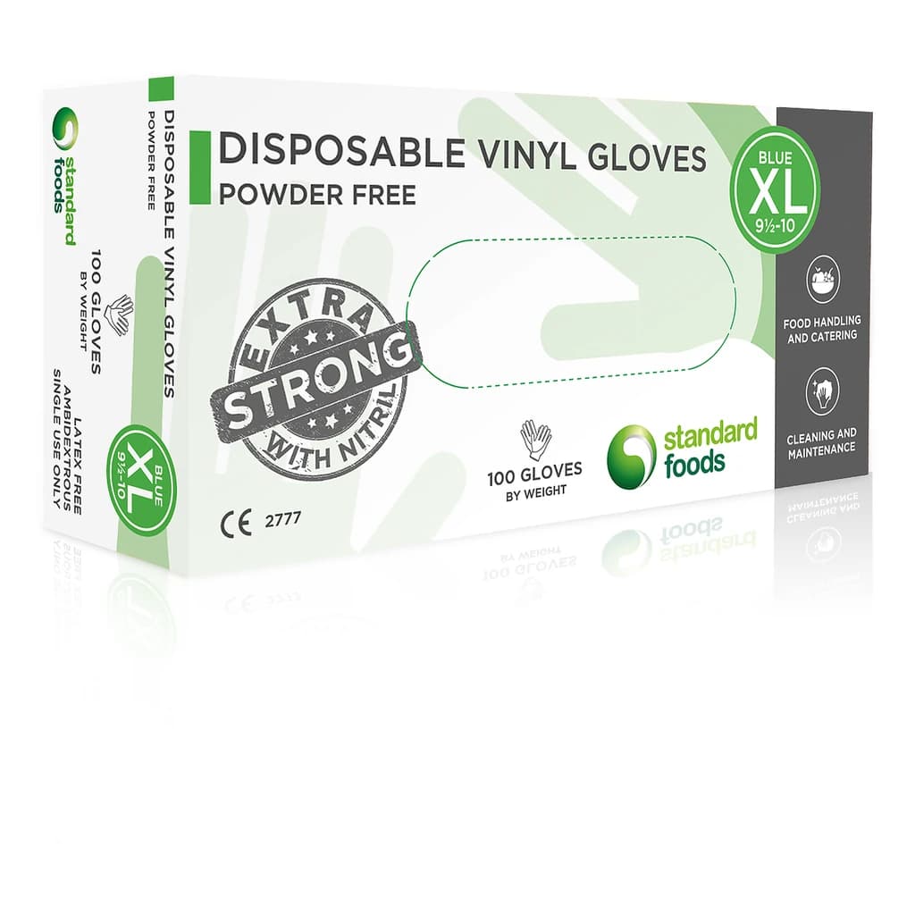 Mercator Vinylex Powder-Free Vinyl Gloves Blue 100 pcs/box