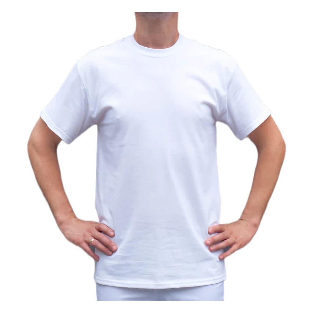 Polo Shirt White Long Sleeve Unisex Microfibre