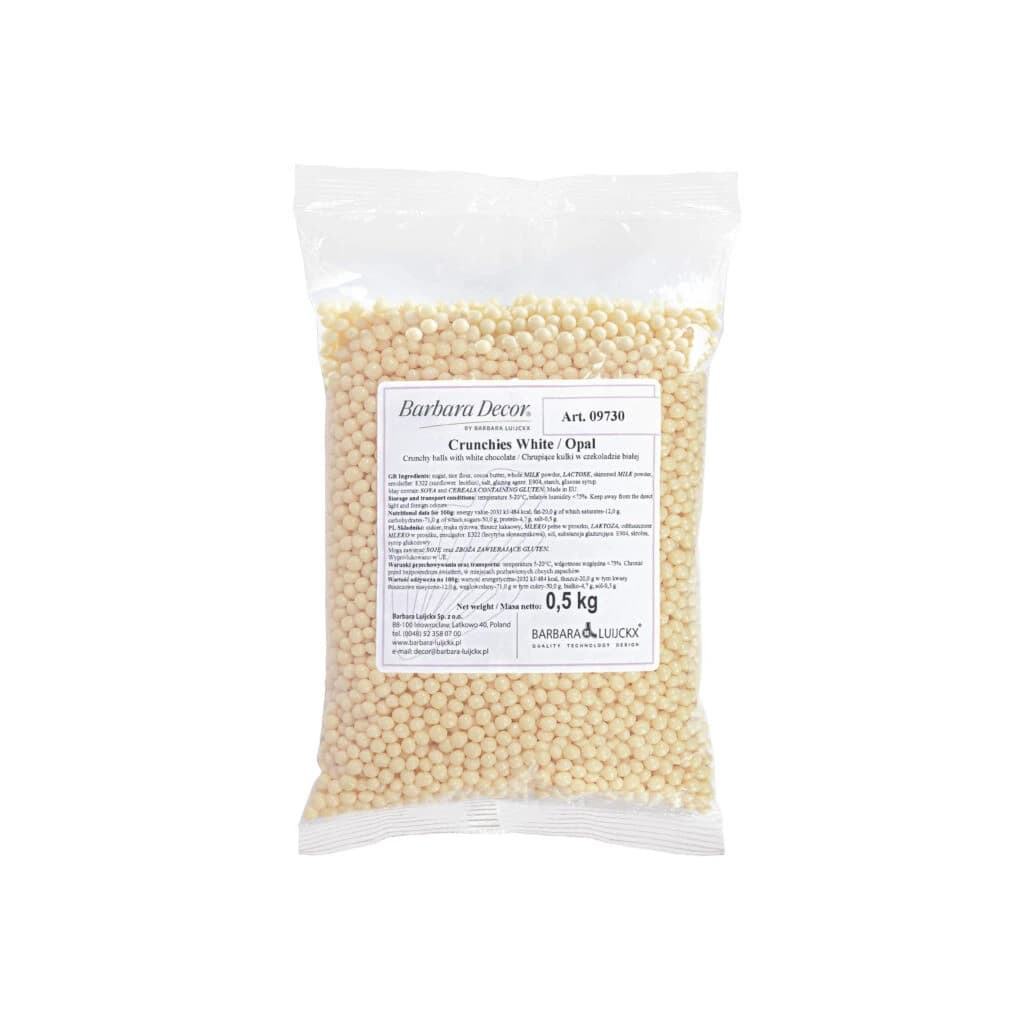 Chocolate Crunchies White 4 mm 0.5 kg