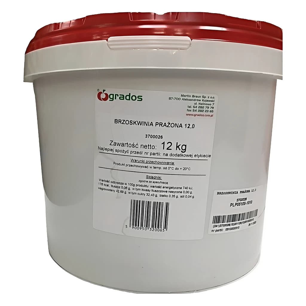 Peaches Baked with Pieces 12 kg