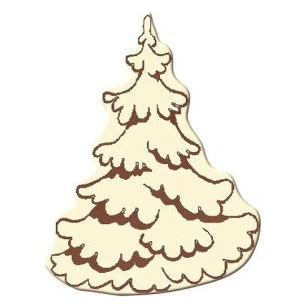 Choc. Decor. Christmas Tree 40 mm (100 pc)