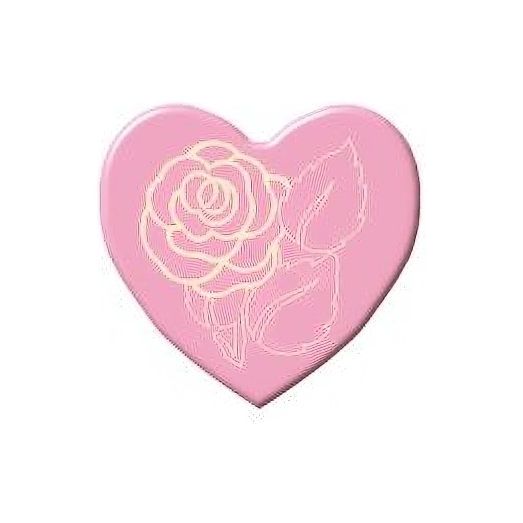 Choc Decor. Pink Hearts 20 mm (250 pc)