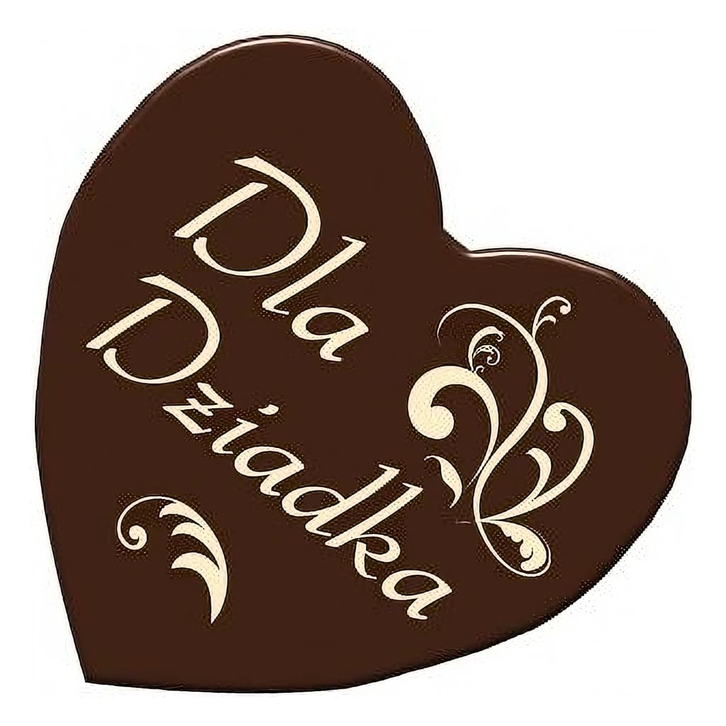 Choc Decor. Dark Heart 40 mm (90 pc)