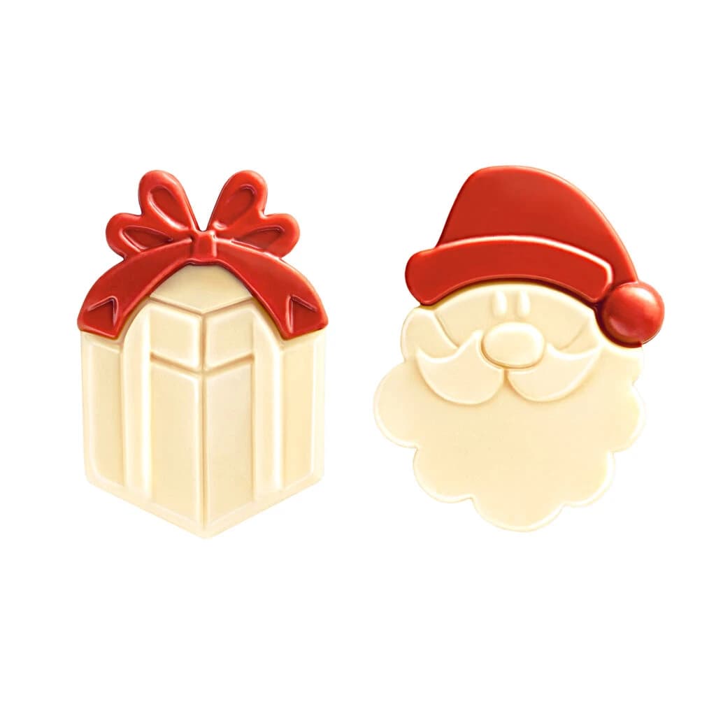 Choc. Decor. Christmas Santa & Gifts 35×25 mm (126 pc)