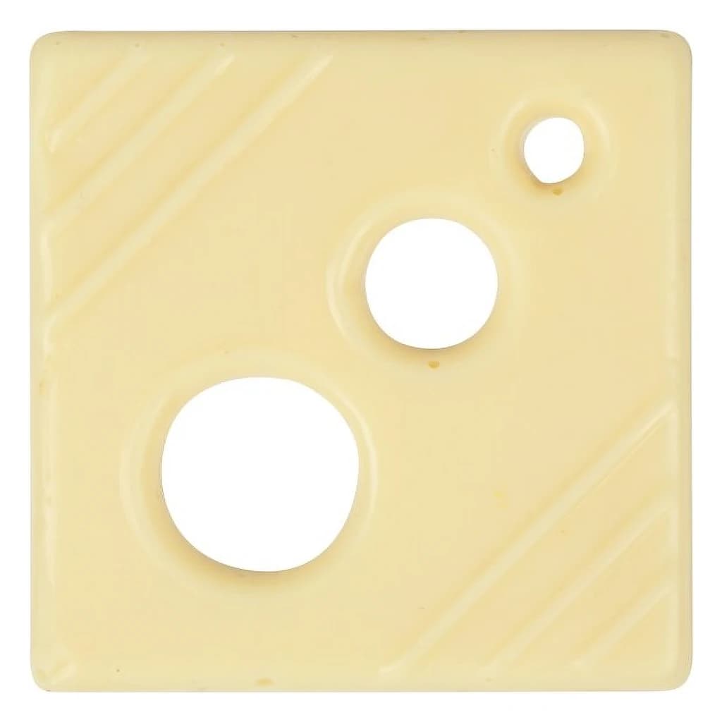 Choc. Decor. Embossed CUADRADO II White 50×50 mm (16 pc)