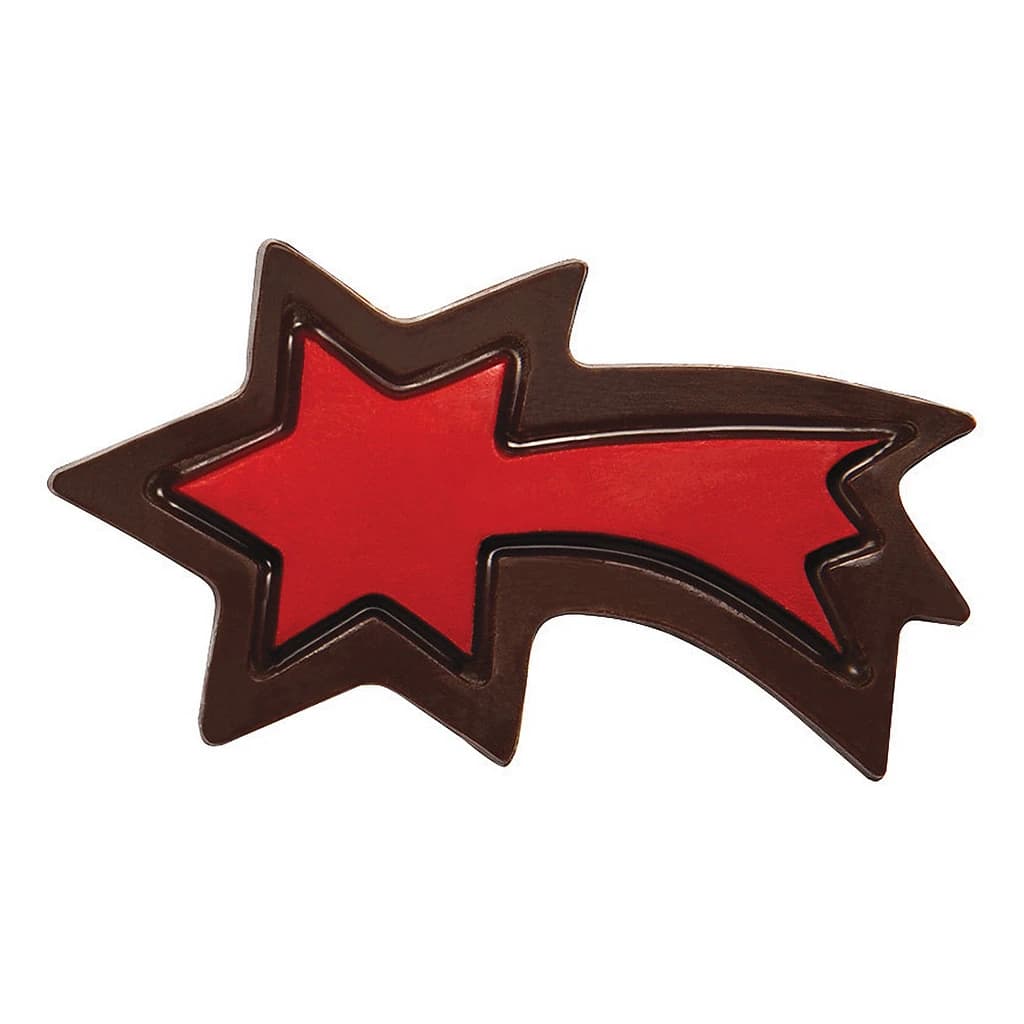 Choc. Decor. Christmas Falling Star Red 49 mm (264 pc)
