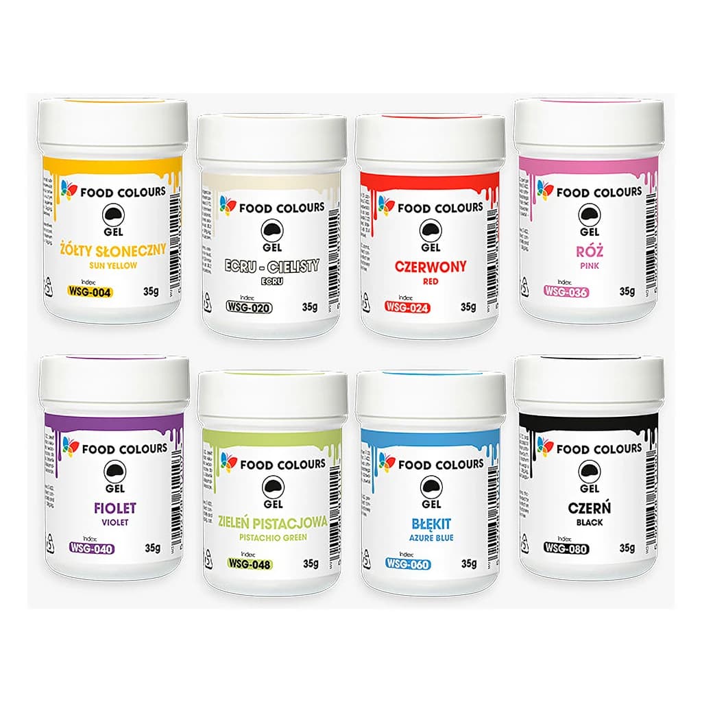 Food Colour Gel Set (8 × 35g)