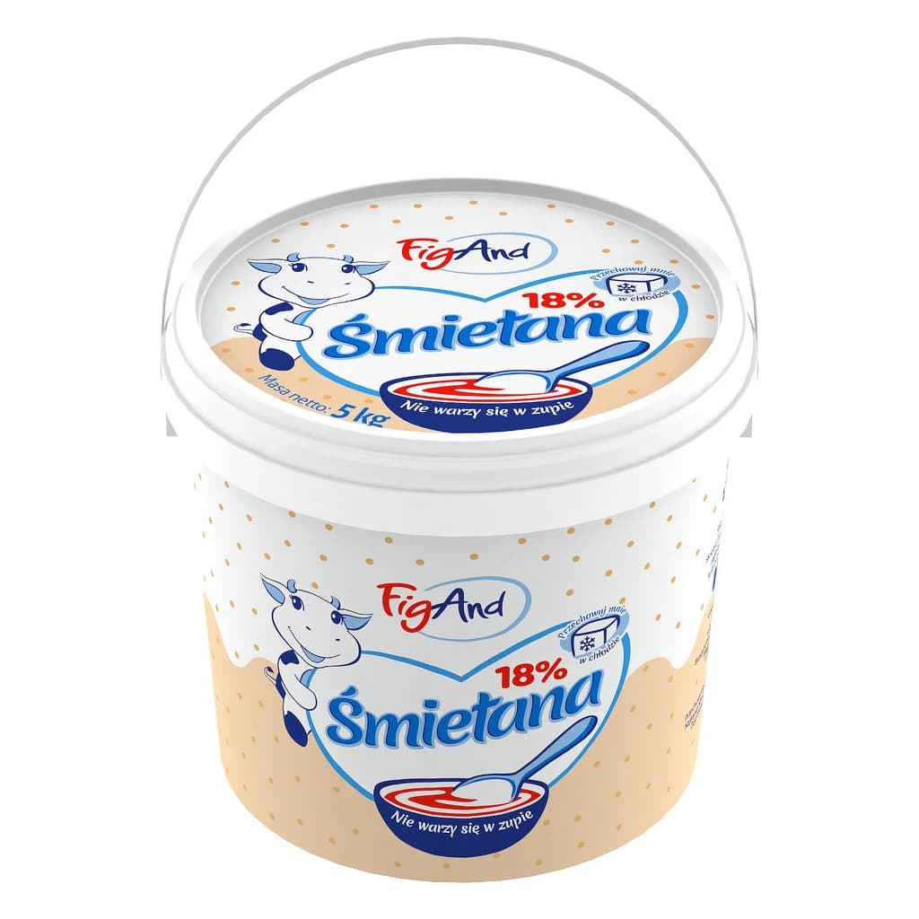 Cream 18% Fat 5 kg sour cream