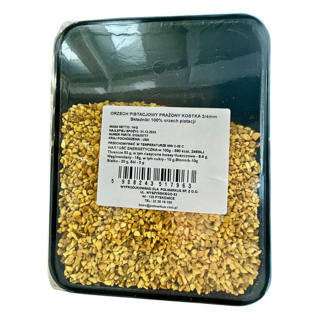 Roasted diced pistachios, 2-4 / 3-5 mm 1 kg