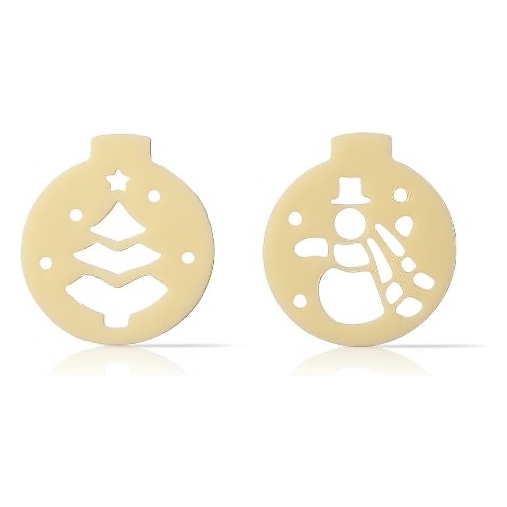 BT White Baubles with hole 324 pcs