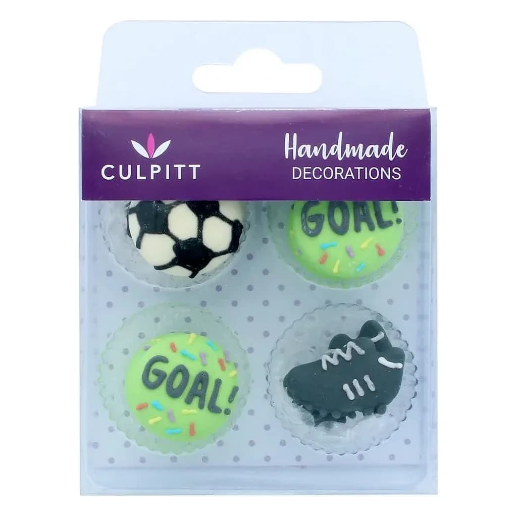 Footballs Sugar Piping 25 mm (12 pc)