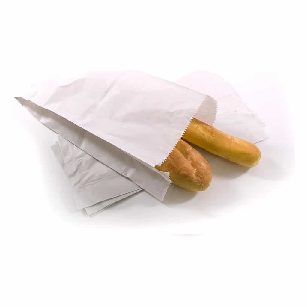 White Paper Satchel Bags Strung 7 × 11 × 15 in 500 pc