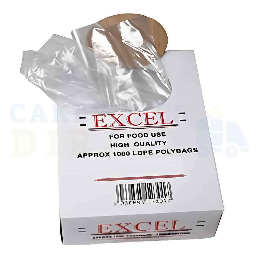 Large Clear Perf LDPE Bags 8 × 12 × 22 (203 × 305 × 559 mm) in 1000 pc