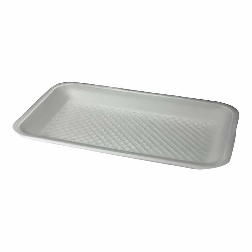 Polystyrene Tray White 130 × 175 × 16 mm – 1000 pc