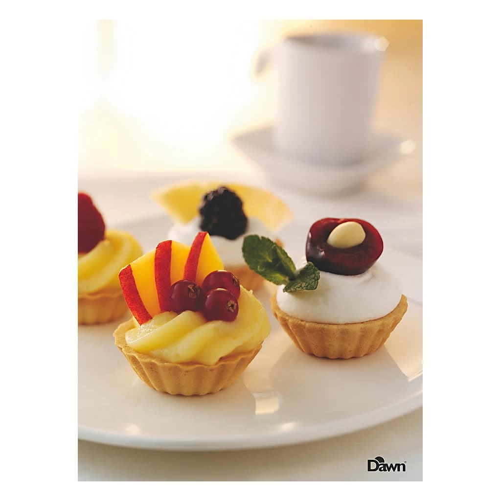 Pruve Fluted Mini Tartlet 50 mm Butter (258 pc)