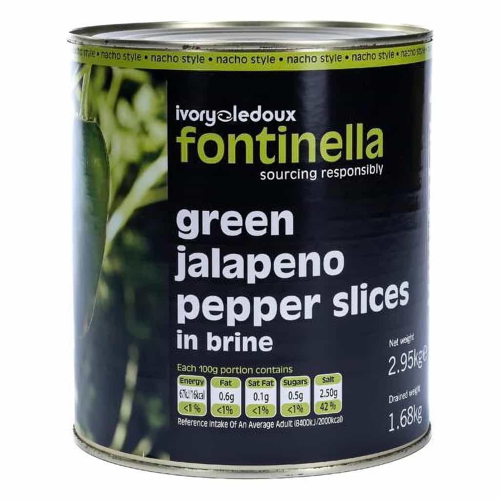 Jalapenos Sliced Green 6 × 3 kg