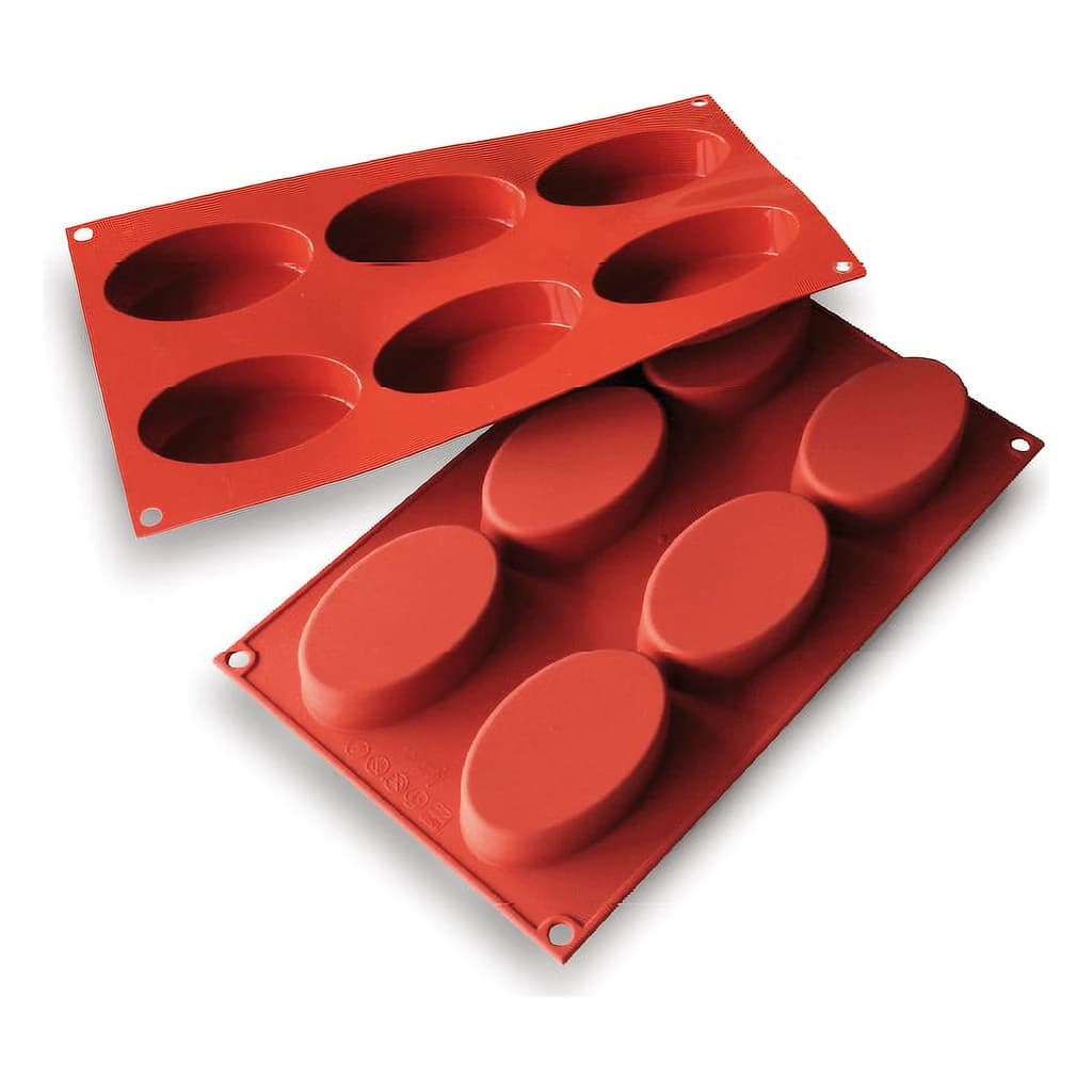 Silicone Baking Mould - oval - 88 x 53 mm