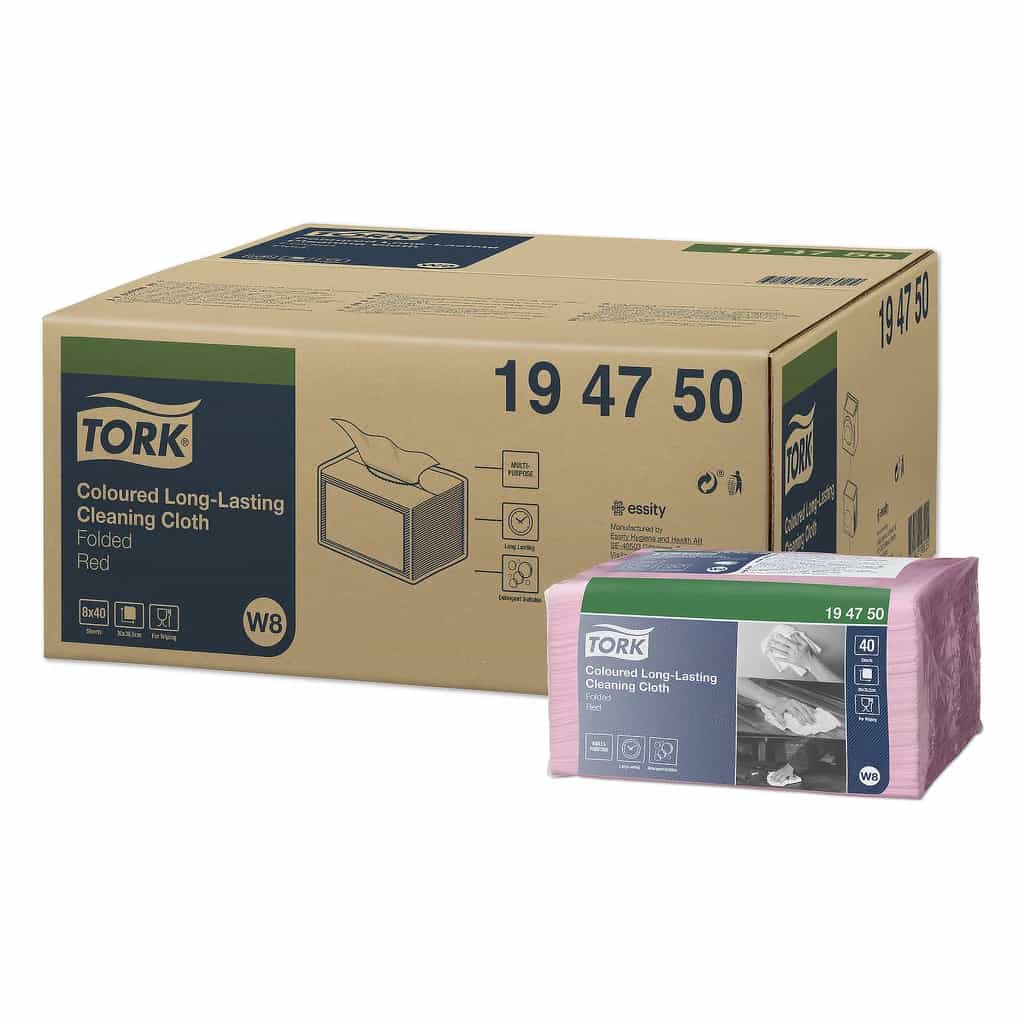 MicroTuff Plus Microfibre Cloth HACCP 4 Colours 38 x 38 cm Set of 4