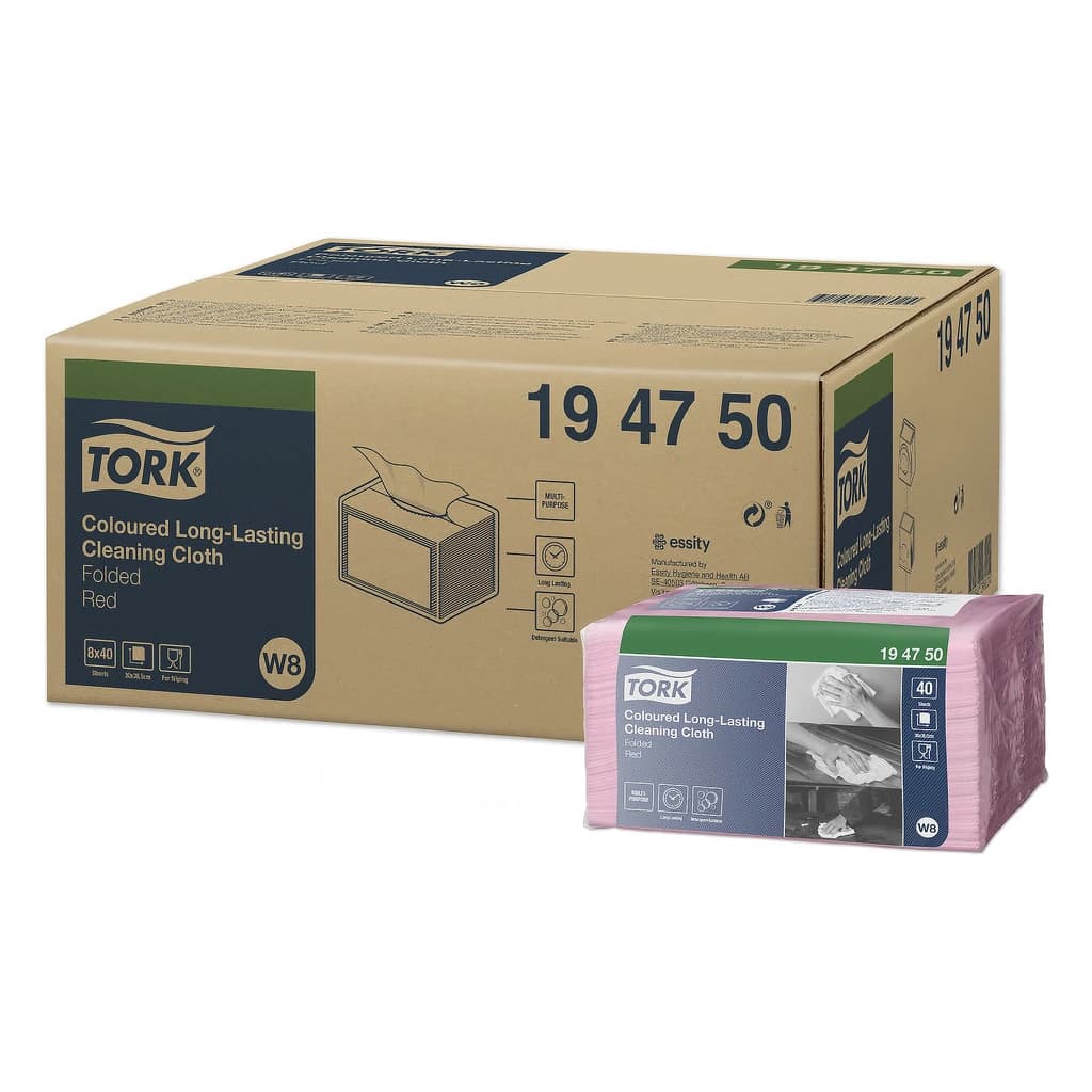 MicroTuff Plus Microfibre Cloth HACCP 4 Colours 38 x 38 cm Set of 4